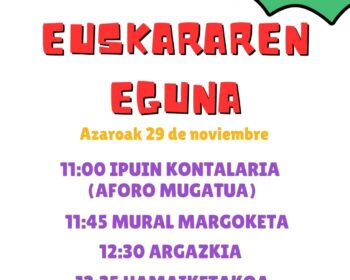 Intxaurguneko euskararen eguna - kartela
