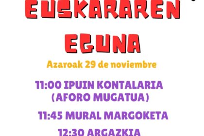 Intxaurguneko euskararen eguna - kartela